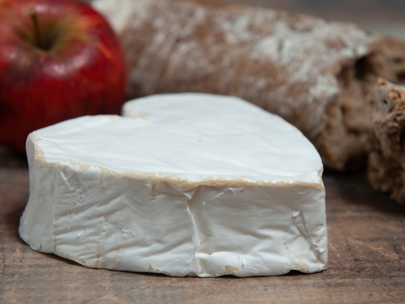 Heart Shaped Neufchâtel Cheese and Rye Bread