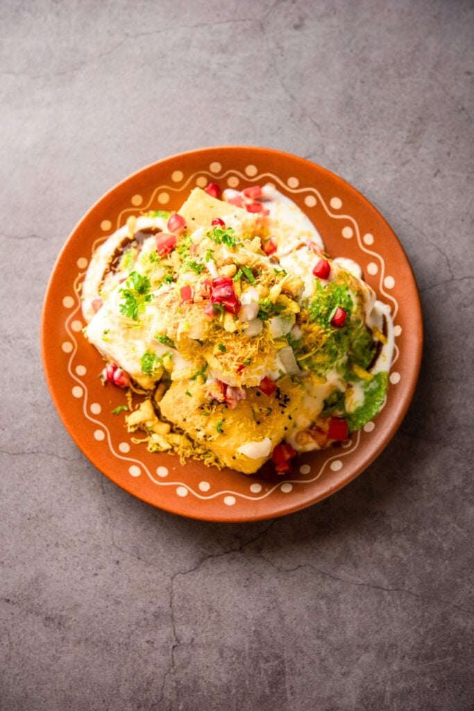 Khaman Dhokla Chaat - Savory Steamed Cake with Chutney