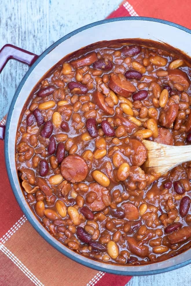 Kielbasa Baked Beans 