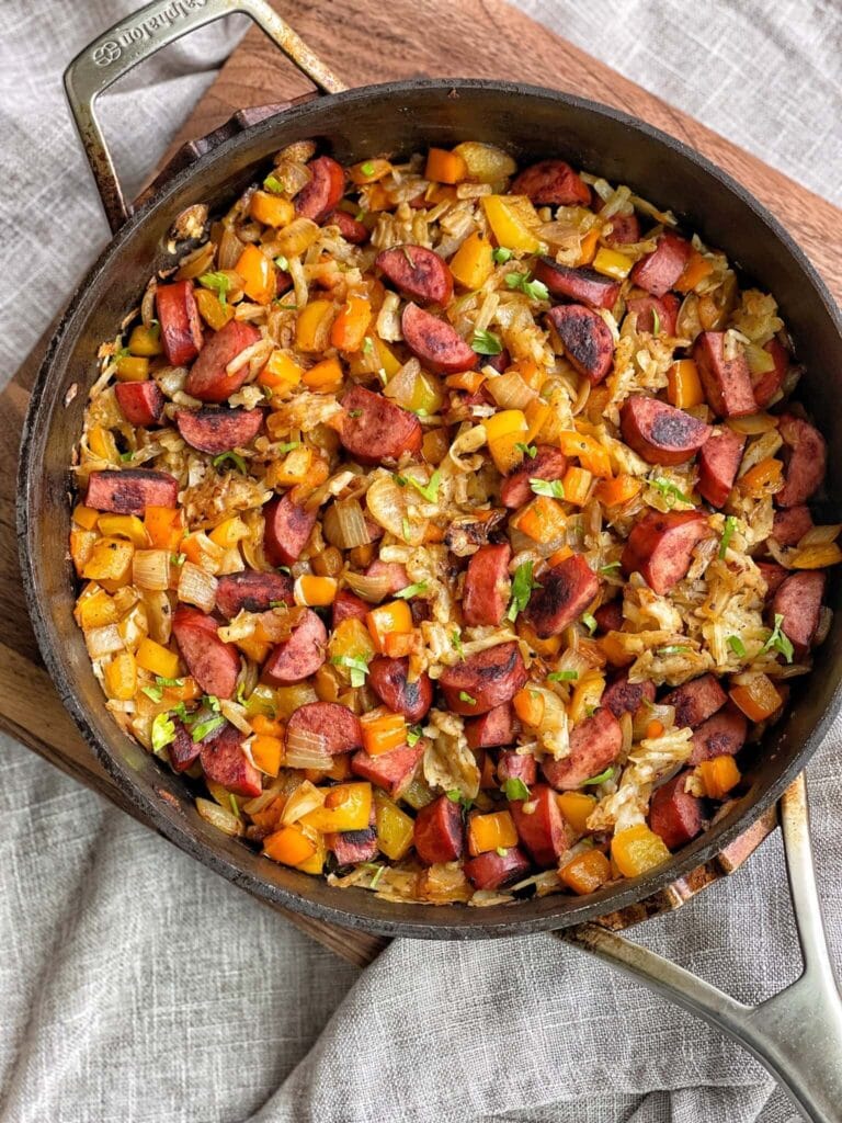 One Pan Kielbasa Hash