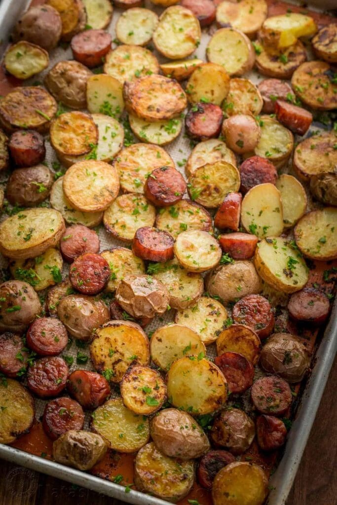 Roasted Potatoes and Kielbasa 