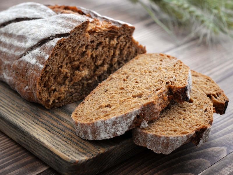 Sliced Loaf of Rye Bread