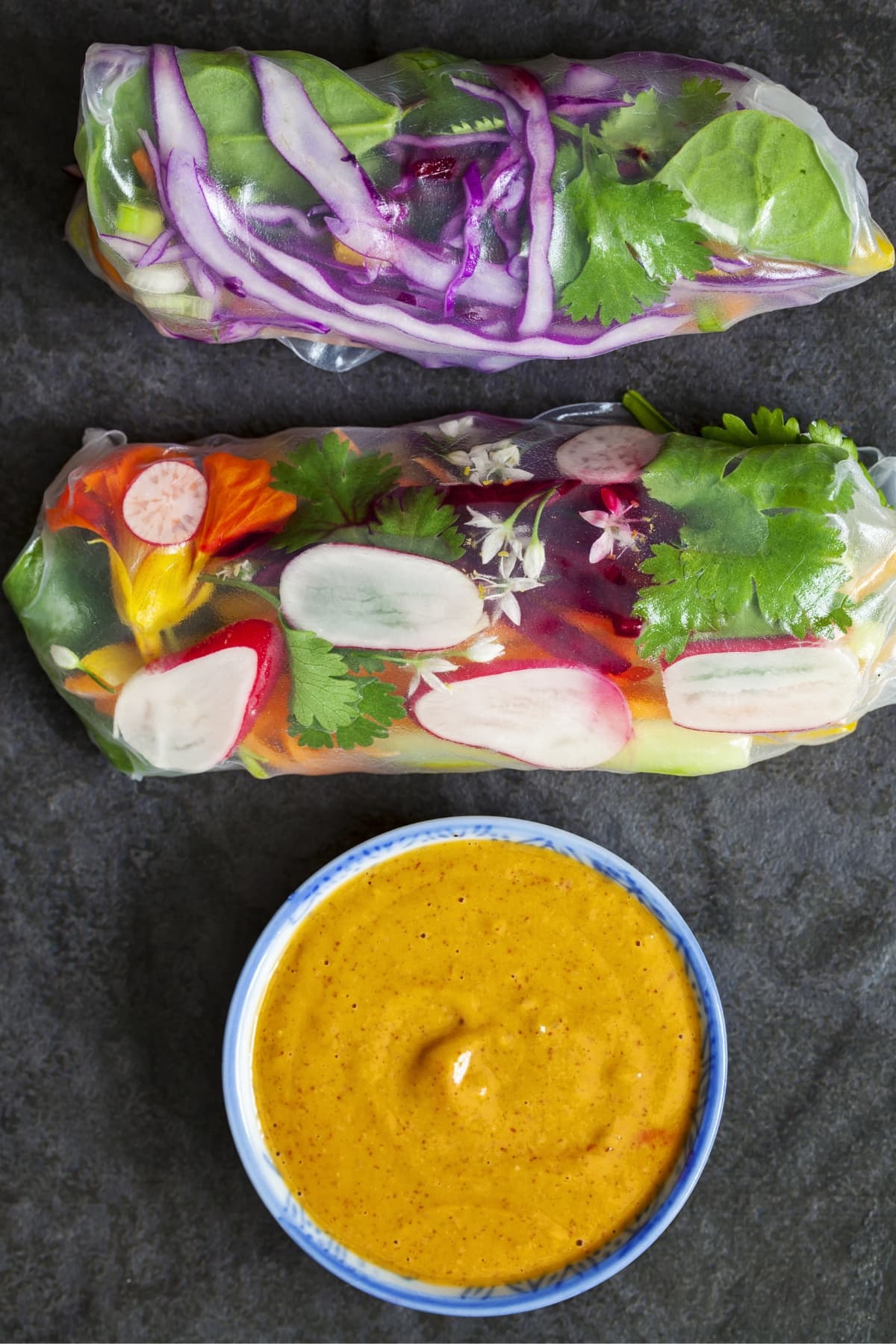 Fresh Spring Rolls and Thai Peanut Sauce