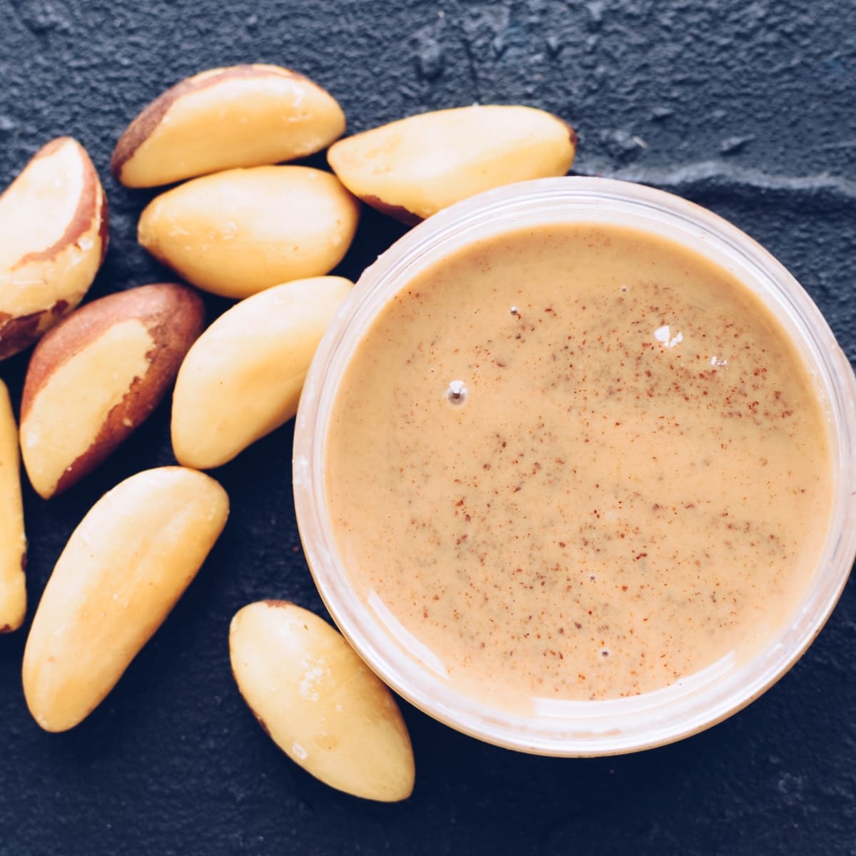 Brazil Nut Butter with Nuts Top View