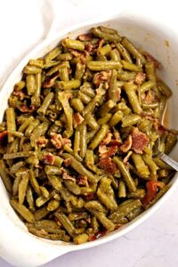 Crack Green Beans with Crispy Bacon