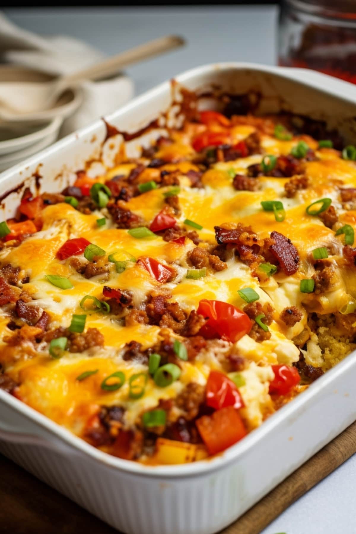 Fresh Baked Homemade Easter Breakfast Casserole
