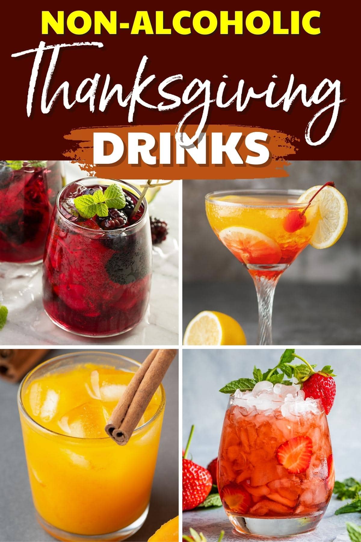 Non-Alcoholic Thanksgiving Drinks