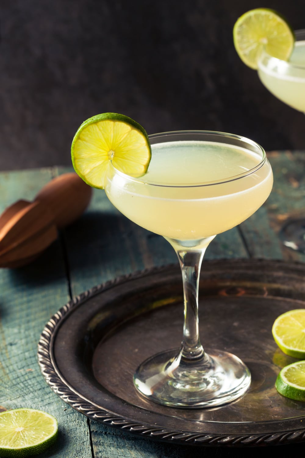 Refreshing and Boozy Daiquiri Cocktail in a Glass