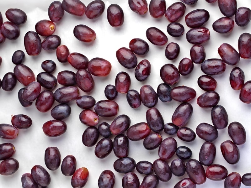 Fresh Grapes on a Parchment Paper