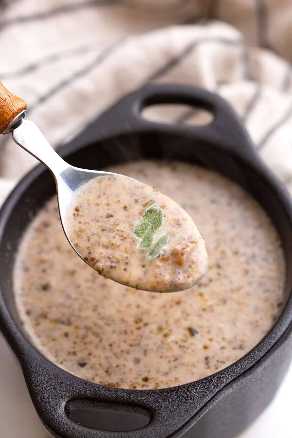 Buttery Homemade Keto Mushroom Soup