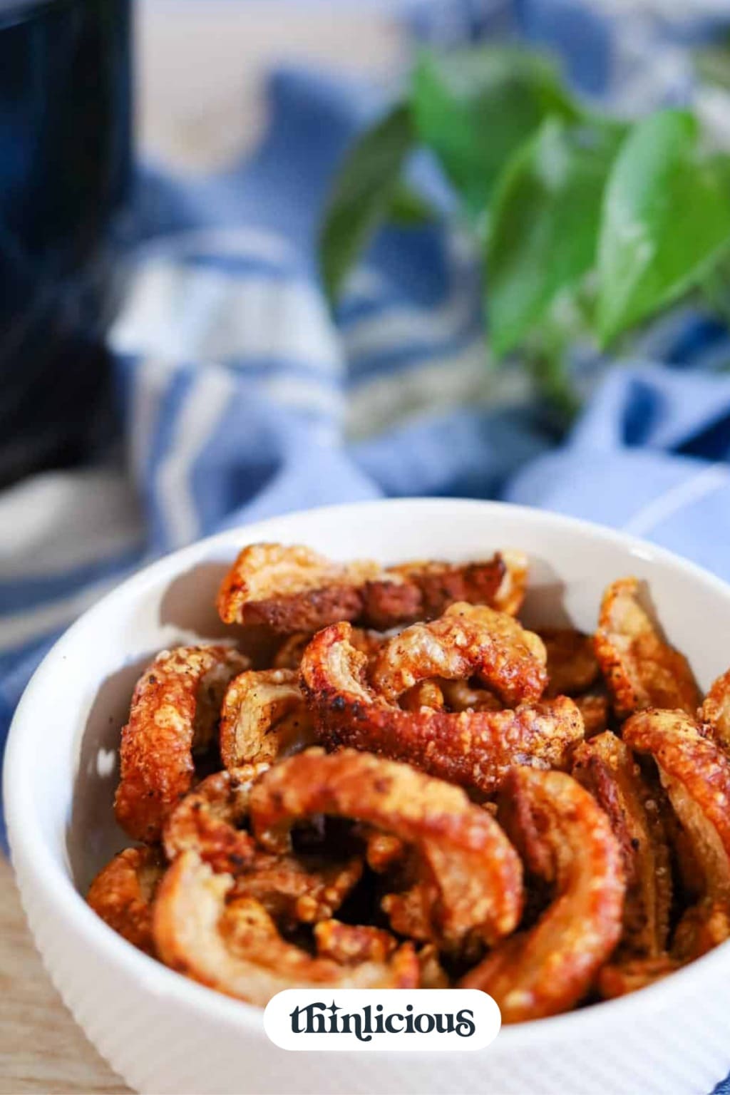 Bowl of Pork Belly Cracklings