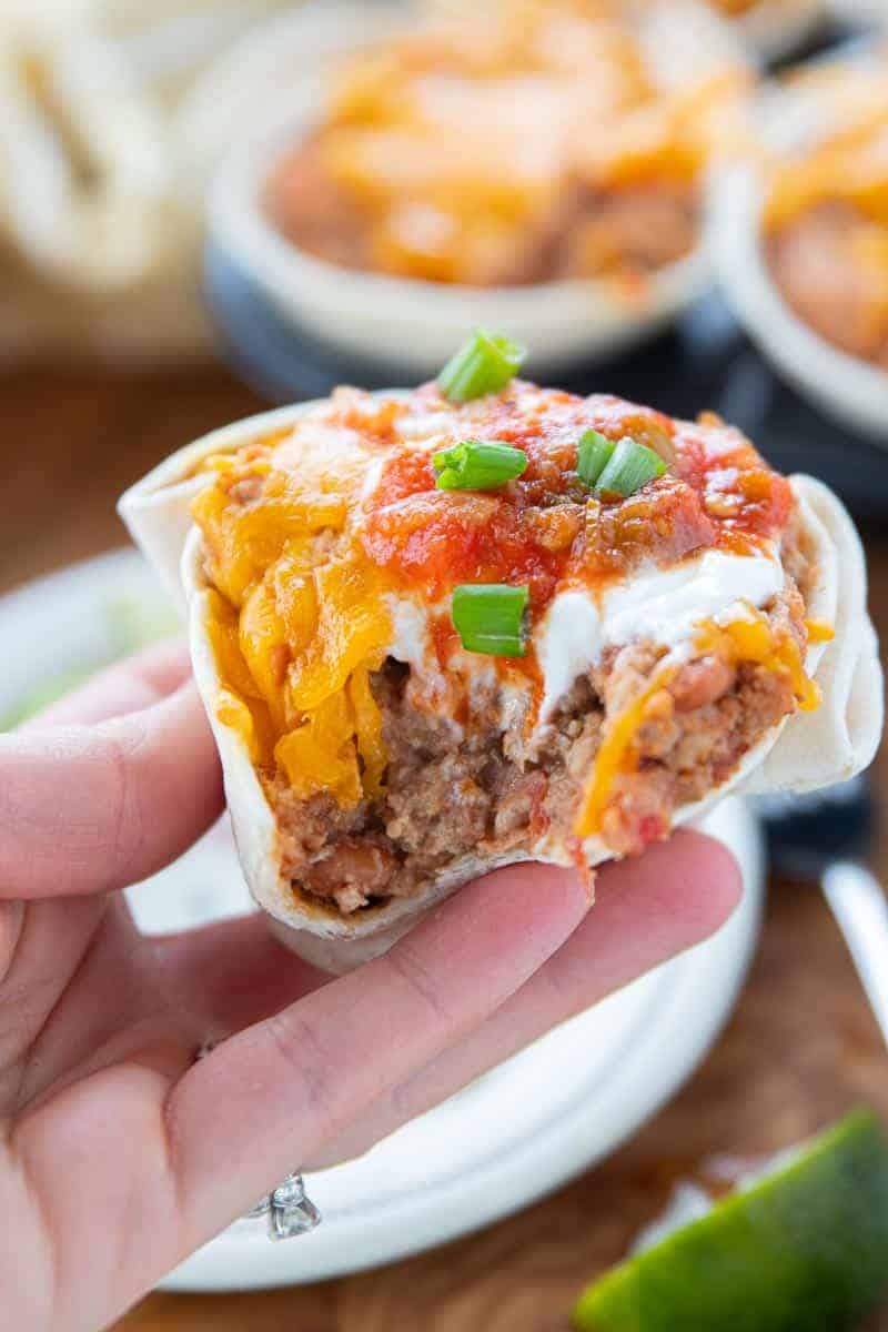 Homemade Taco Cups with Ground Beef and Cheese
