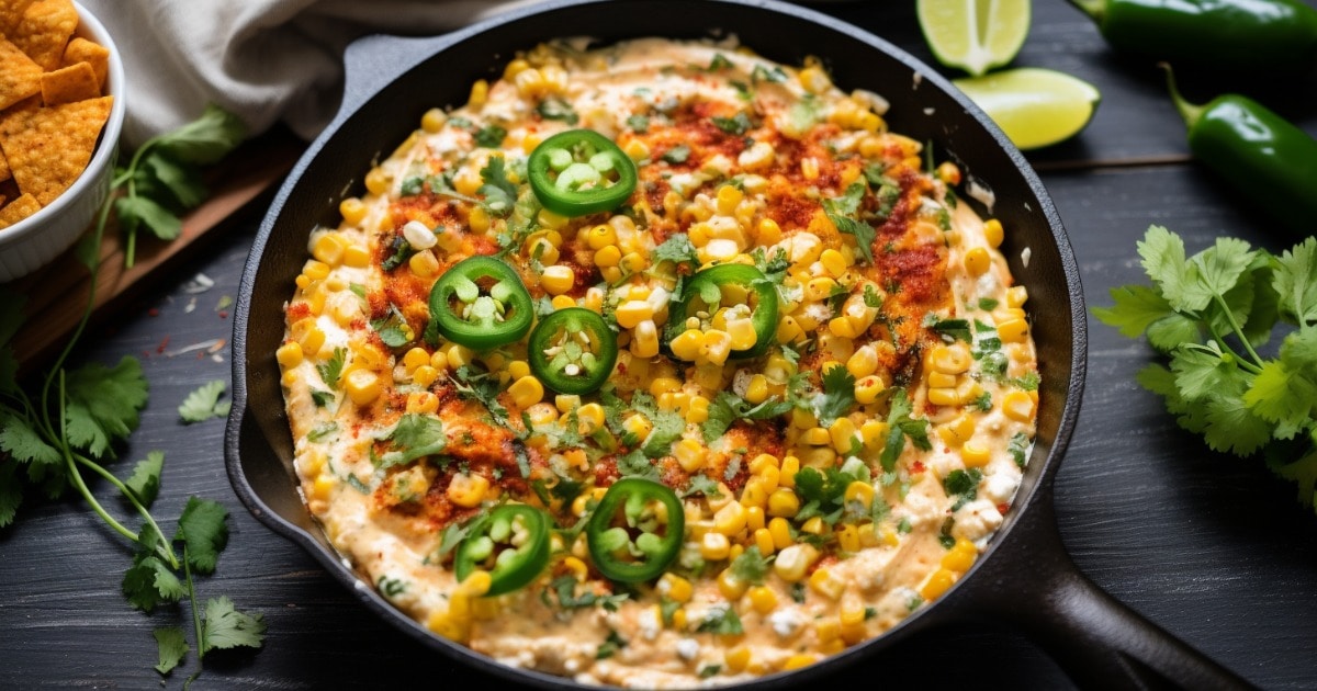 Mexican Elote Creamed Corn Dip