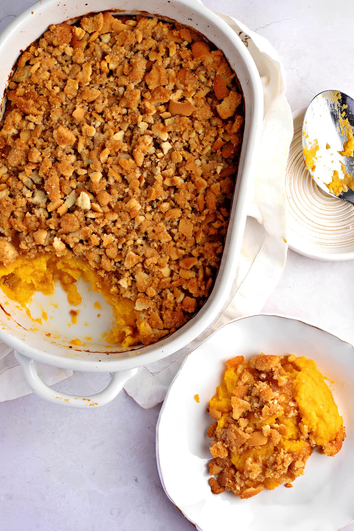 Homemade Sweet and Creamy Butternut Squash Casserole 