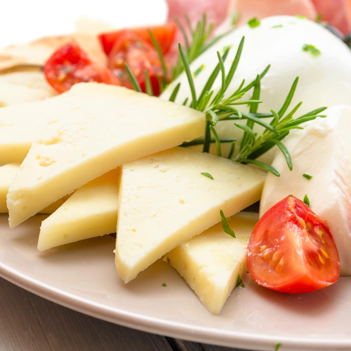 Organic Pecorino Romano Cheese with Tomatoes