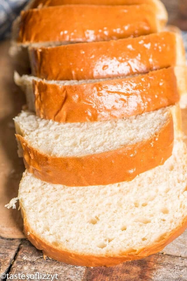 Sliced potato load bread. 