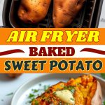 Air fryer baked sweet potato