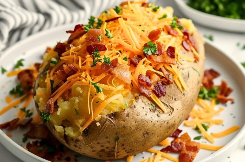 Air Fryer Baked Potato (Crispy and Fluffy Recipe)