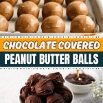 Chocolate covered peanut butter balls