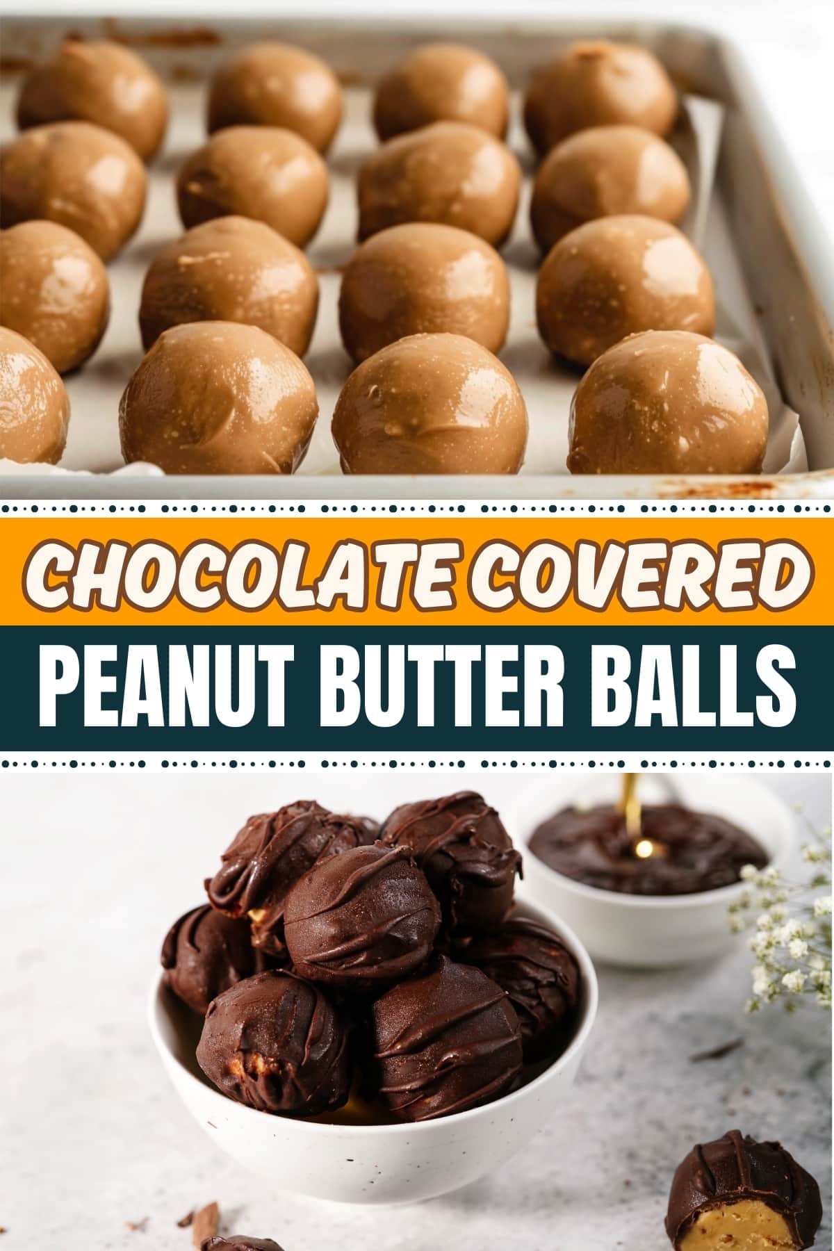 Chocolate covered peanut butter balls