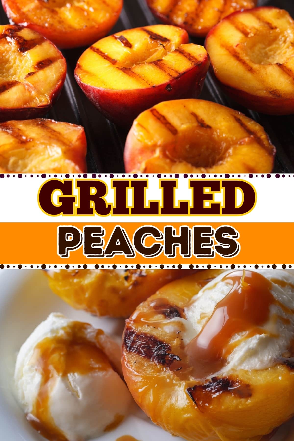 Grilled peaches