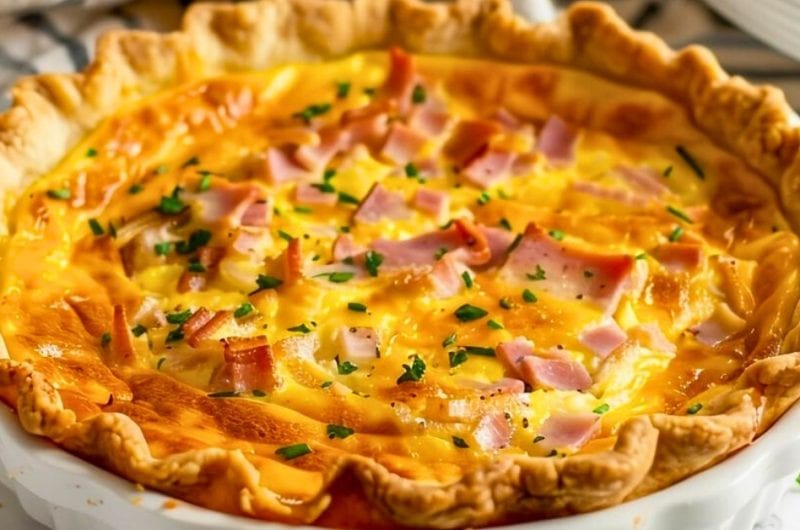 Easy Ham and Cheese Quiche