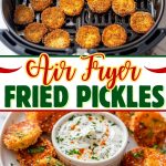 Air fryer fried pickles.