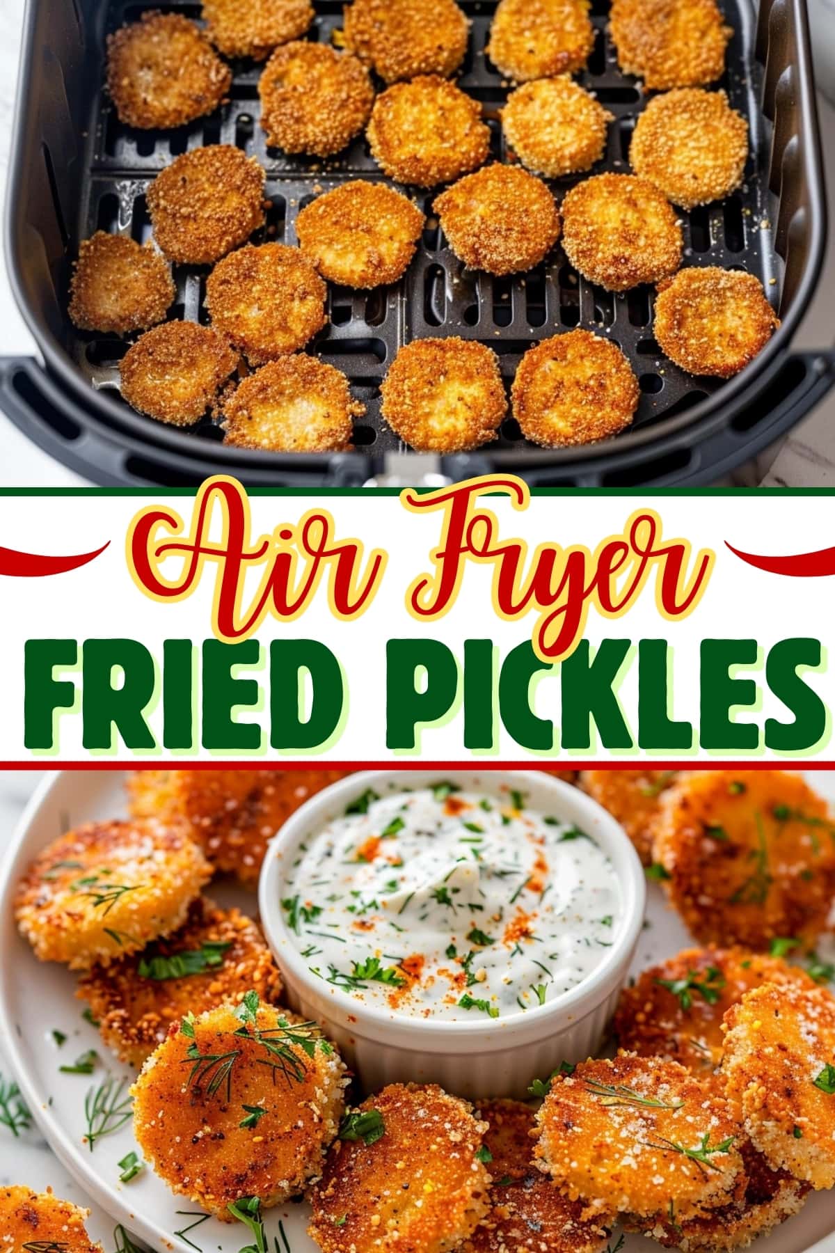 Air fryer fried pickles.
