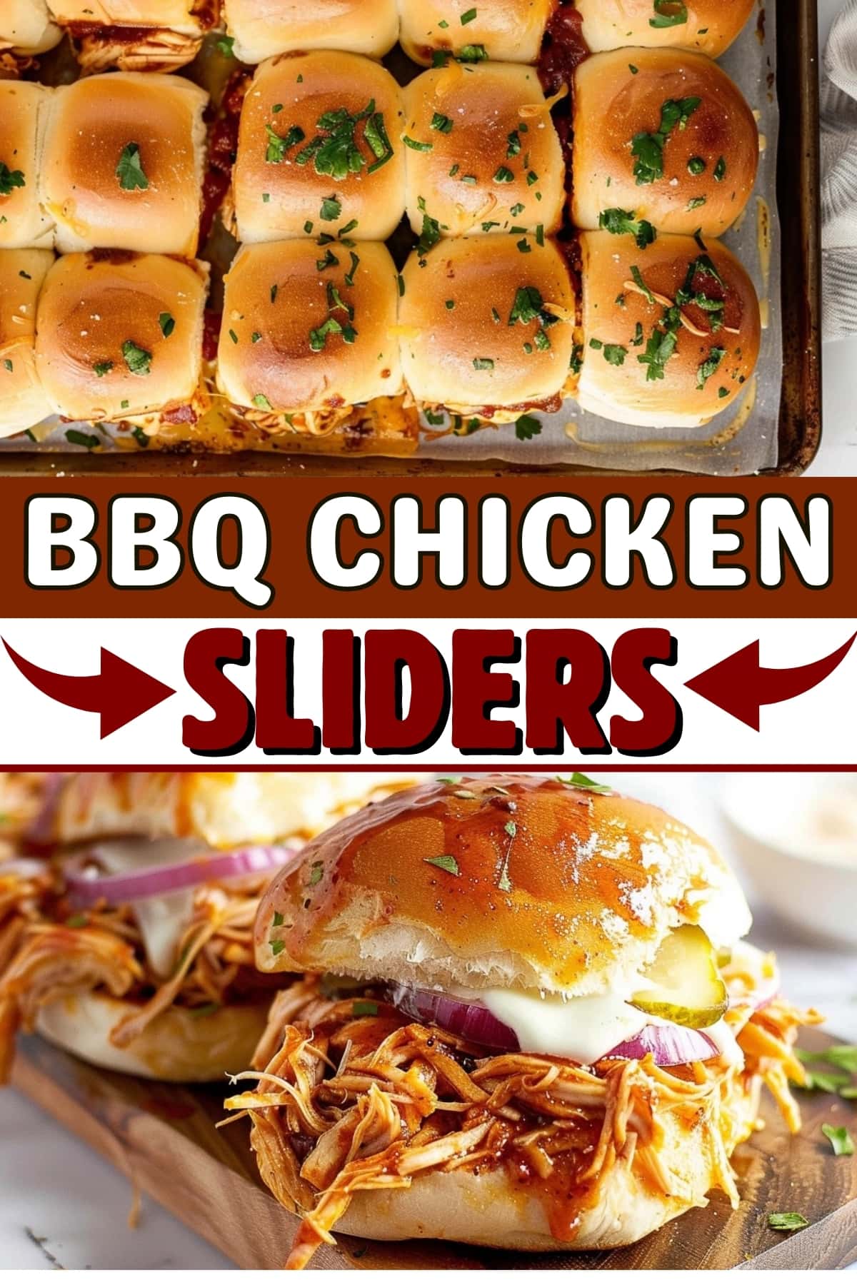 Bbq chicken sliders.