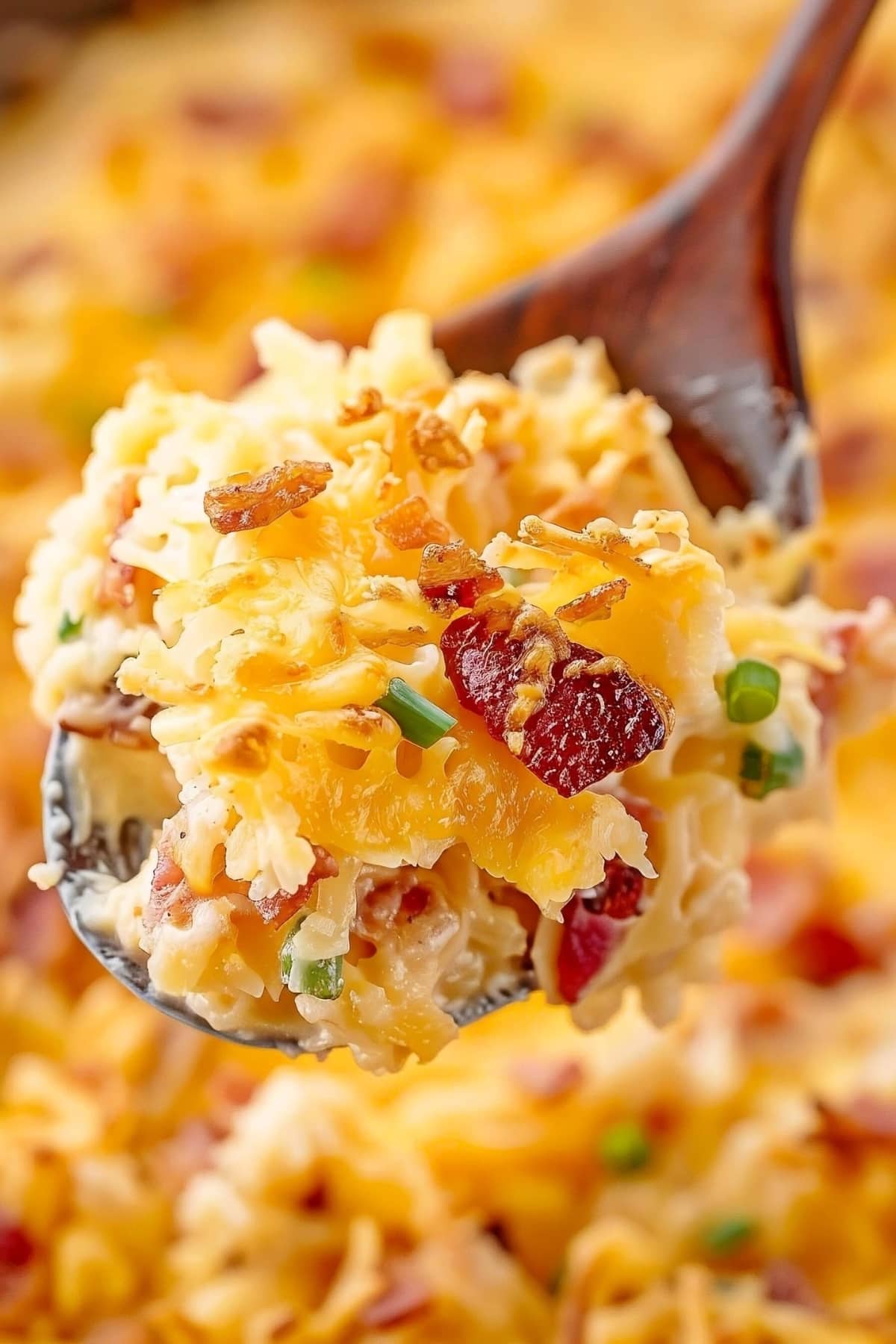 Delicious crack potatoes served in a spoon