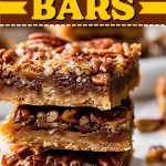 Pecan pie bars.