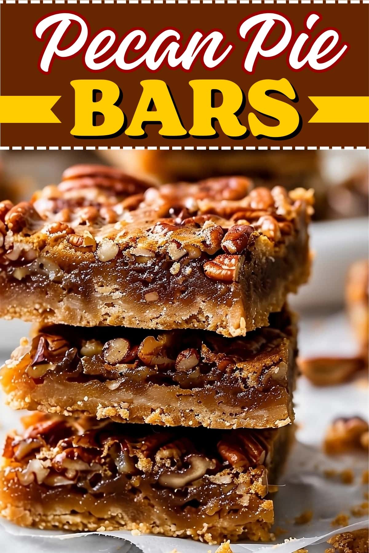 Pecan pie bars.