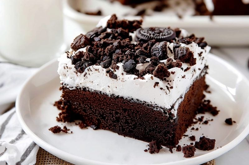 Oreo Poke Cake