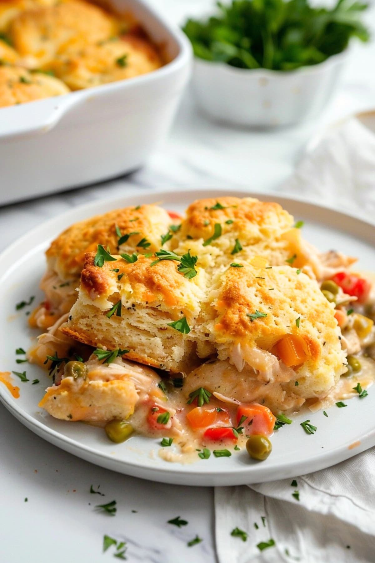 Chicken and Biscuit Casserole