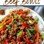 Korean beef bowls.