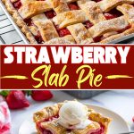 Strawberry slab pie.