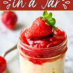 Cheesecake in a jar.