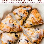 Glazed Lemon Blueberry Scones