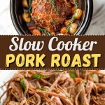 Slow cooker pork roast.