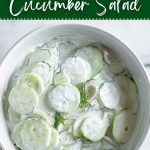 Creamy cucumber salad