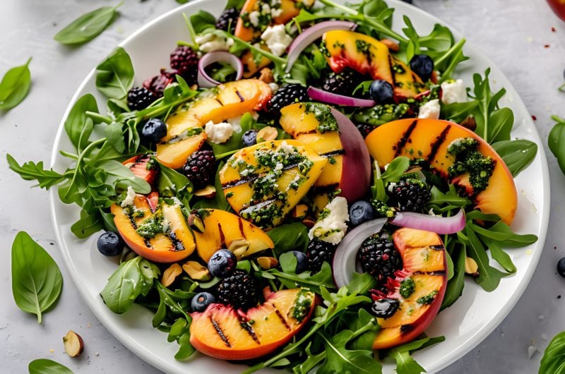 Grilled Peach Salad