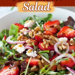 Strawberry goat cheese salad.