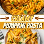 Creamy pumpkin pasta