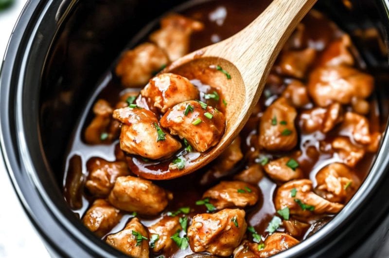 Crockpot Bourbon Chicken