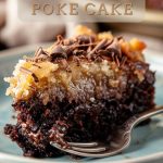 German Chocolate Poke Cake