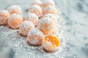 Homemade orange creamsicle truffles perfect for a sweet treat.