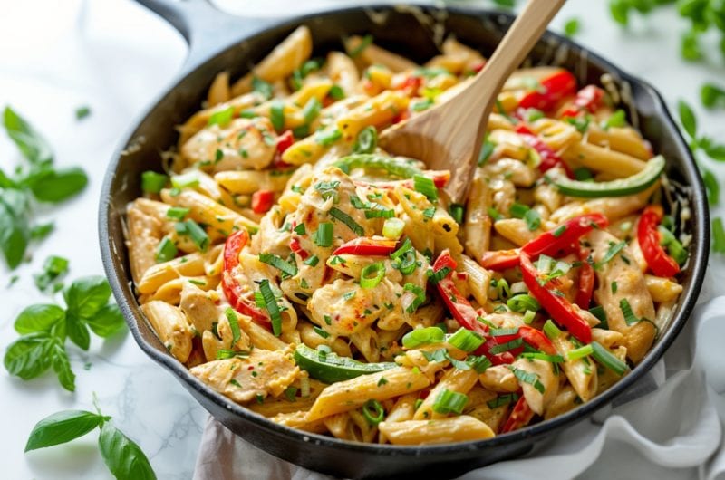 Rasta Pasta with Jerk Chicken