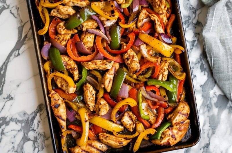 Sheet-Pan Chicken Fajitas