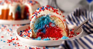 Slice of Firecracker cake