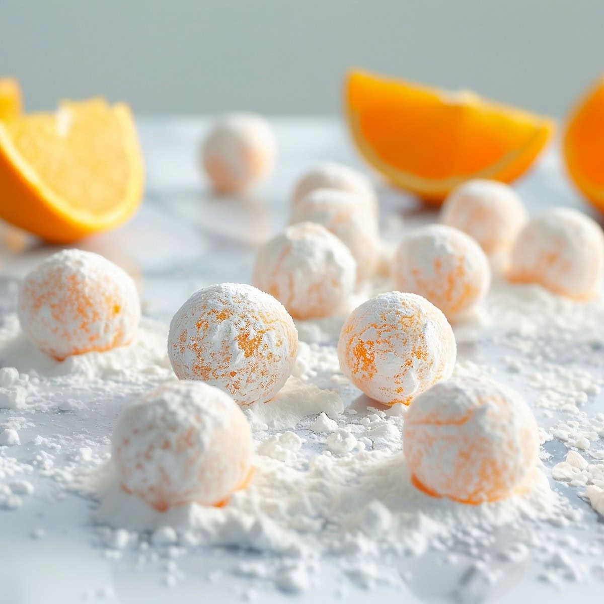 Orange Creamsicle Truffles with a Citrusy Aroma.